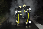 Melding 23.28 Prio 1 Brand Wegvervoer Personenauto Lutkepost Buitenpost